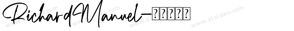 RichardManuel字体转换