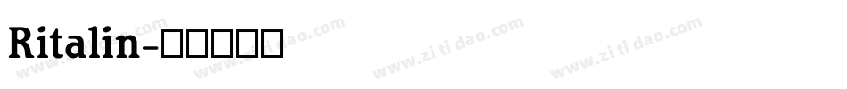 Ritalin字体转换
