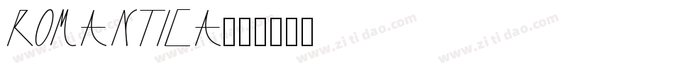 Romantica字体转换