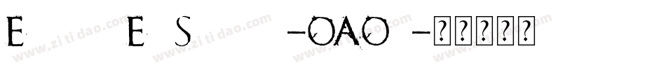 ElgethyEstSquare-OAOd字体转换