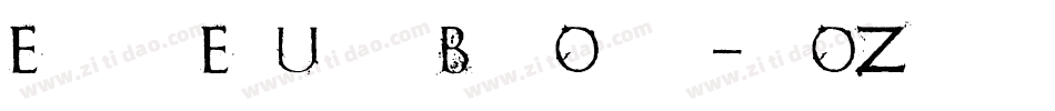 ElgethyEstUpperBoldOffset-dxOZ字体转换