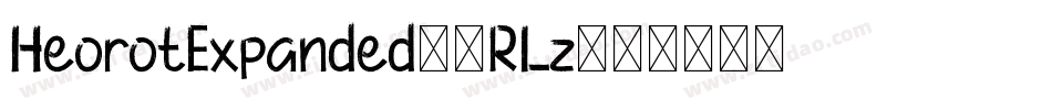 HeorotExpanded-0RLz字体转换