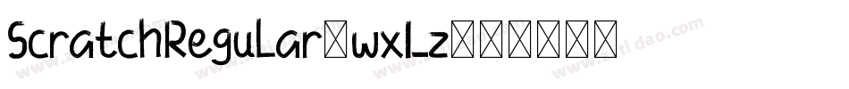 ScratchRegular-wxLz字体转换