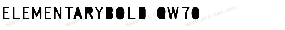 ElementaryBold-qw70字体转换