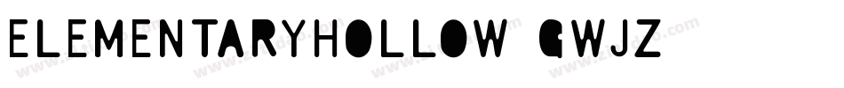 ElementaryHollow-GWJZ字体转换
