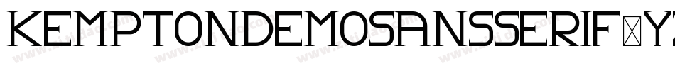 KemptonDemoSansSerif-YzqWv字体转换
