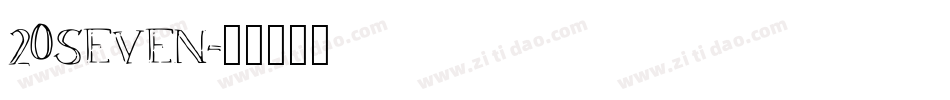 20SEVEN字体转换