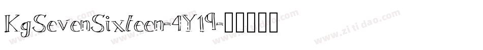 KgSevenSixteen-4Y19字体转换