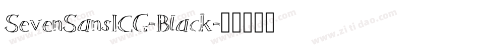 SevenSansICG-Black字体转换