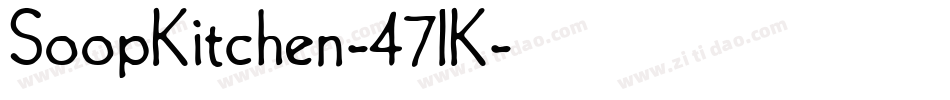 SoopKitchen-47lK字体转换