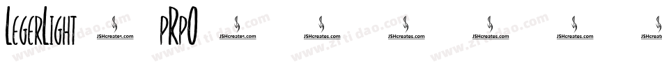 LegerLight-pRpO字体转换