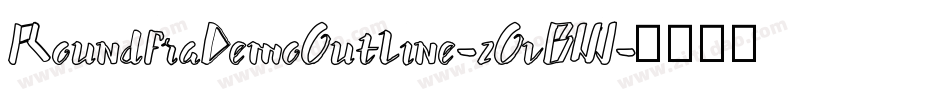 RoundfraDemoOutline-2OvBW字体转换