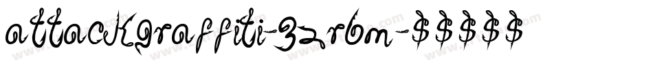 AttackGraffiti-3zRBM字体转换