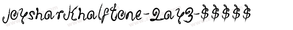 JoySharkHalftone-2AY3字体转换