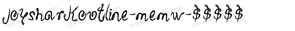 JoySharkOutline-Memw字体转换