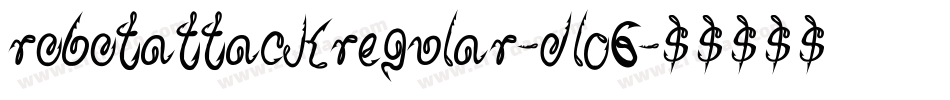 RobotAttackRegular-dl06字体转换