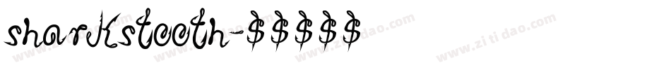 Sharkstooth字体转换