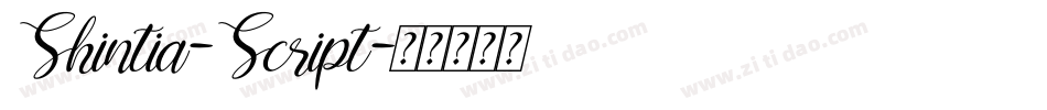 Shintia-Script字体转换