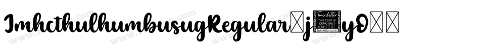 JmhcthulhumbusugRegular-j0yO字体转换