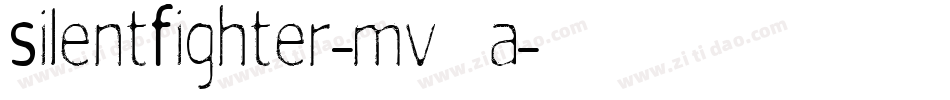 SilentFighter-mv4a字体转换