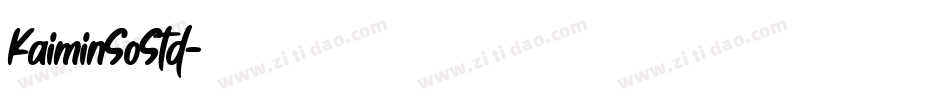KaiminSoStd字体转换
