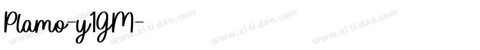 Plamo-y1GM字体转换