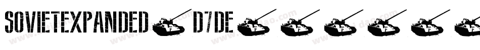 SovietExpanded-d7DE字体转换