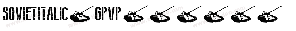 SovietItalic-gPVP字体转换
