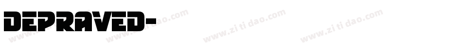 Depraved字体转换