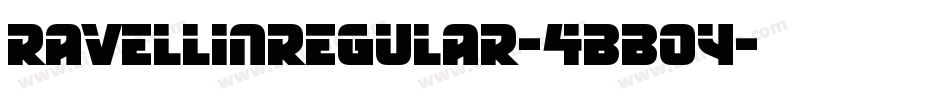 RavellinRegular-4BBOY字体转换
