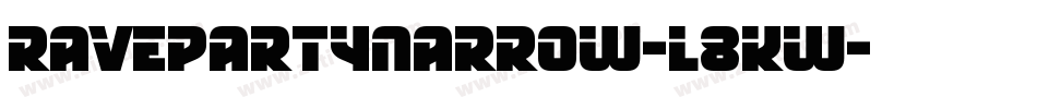 RavepartyNarrow-L8KW字体转换