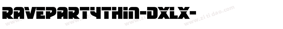 RavepartyThin-dxlX字体转换