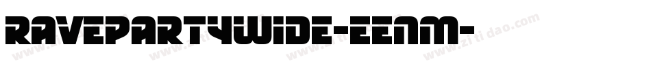 RavepartyWide-eenm字体转换