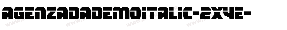 AgenzadaDemoItalic-2xYe字体转换