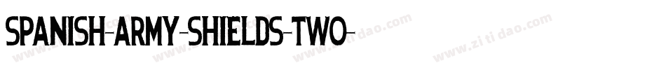 Spanish-Army-Shields-Two字体转换
