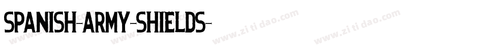 Spanish-Army-Shields字体转换