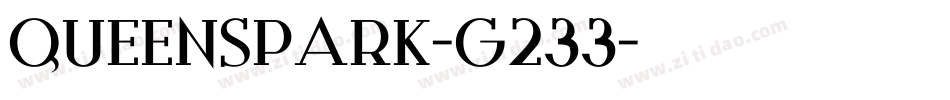 QueensPark-g233字体转换