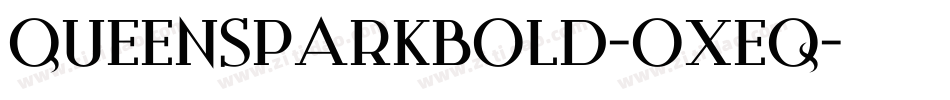 QueensParkBold-oxEq字体转换