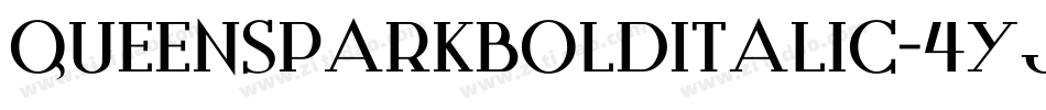 QueensParkBoldItalic-4yjY字体转换