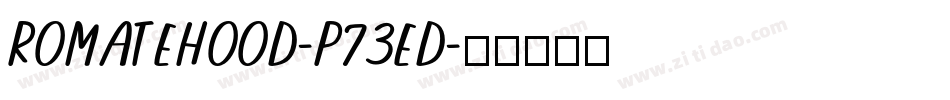 RomateHood-p73Ed字体转换