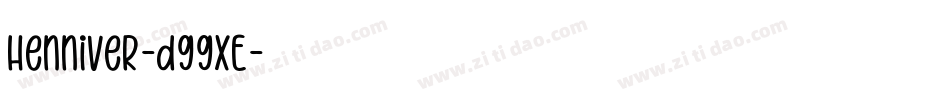 Henniver-d99XE字体转换