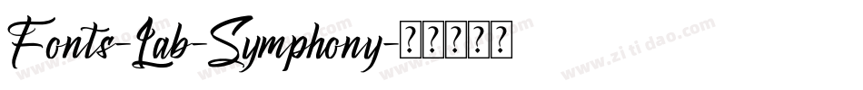 Fonts-Lab-Symphony字体转换