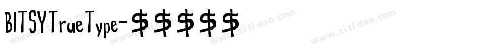 BITSYTrueType字体转换
