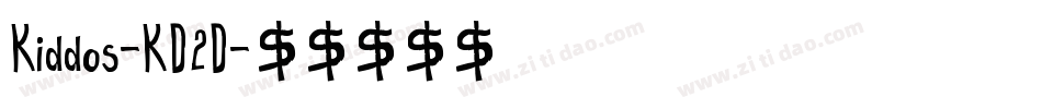 Kiddos-KD2D字体转换