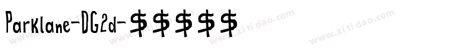 Parklane-DG2d字体转换
