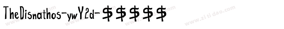 TheDisnathos-ywY2d字体转换