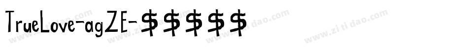 TrueLove-agZE字体转换