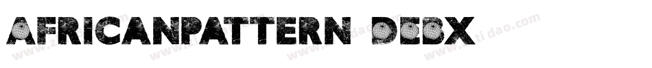 Africanpattern-DEBx字体转换