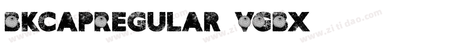 BkcapRegular-VGBx字体转换