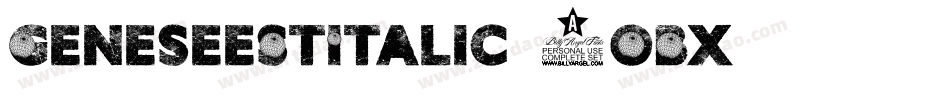 GeneseeStItalic-6OBx字体转换